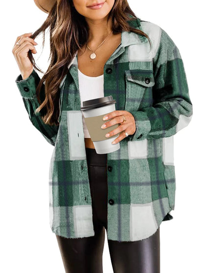 Women's Plaid Flannel Jacket